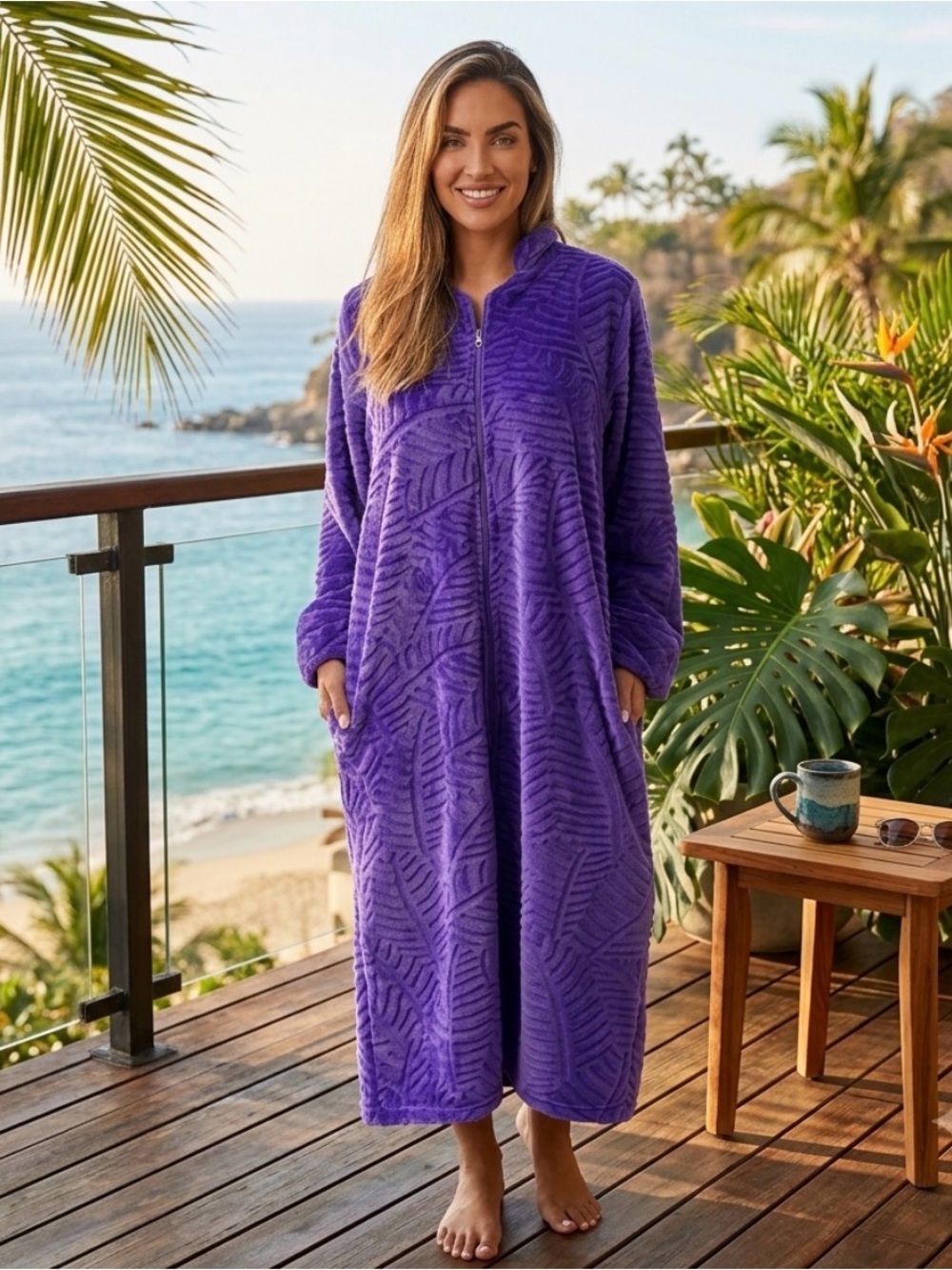BRAND NEW ZIPPER ROBE
